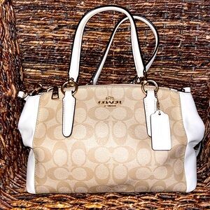 COACH Signature Mini Christie Carryall Bag Crossbody
